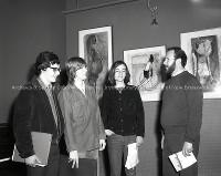 (Left to Right) Brian Bartlett, David Adams Richards, Michael Pacey, and Robert Gibbs, 1972Photo: archives.hil.unb.ca