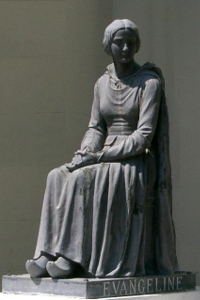 A statue of Evangeline in St. Martinville, LouisianaPhoto: wikimedia